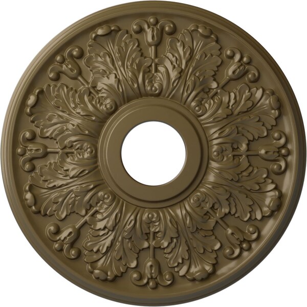 Ekena Millwork Apollo Ceiling Medallion (Canopies up to 5 5/8"), 16 1/2"OD x 3 5/8"ID x 1 1/8"P, Mississippi Mud CM16APMMF - main